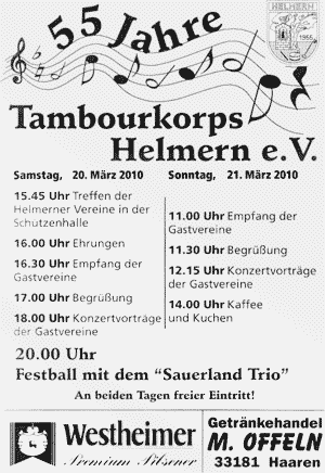 Musikerfest in Helmern (anklicken)