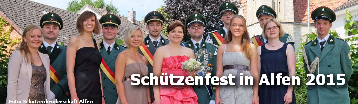 Schützenfest in Alfen am kommenden Wochenende