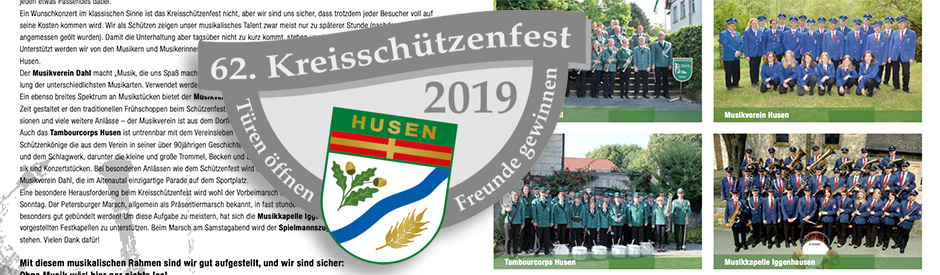 Kreisschützenfest in Husen am Wochenende